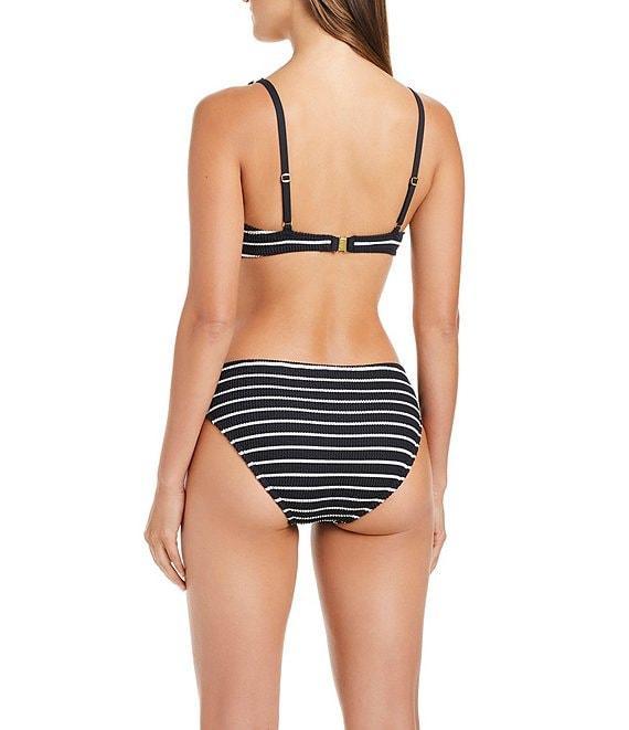 Bleu Rod Beattie Pucker Up Texture Stripe Hipster Swim Bottom Product Image