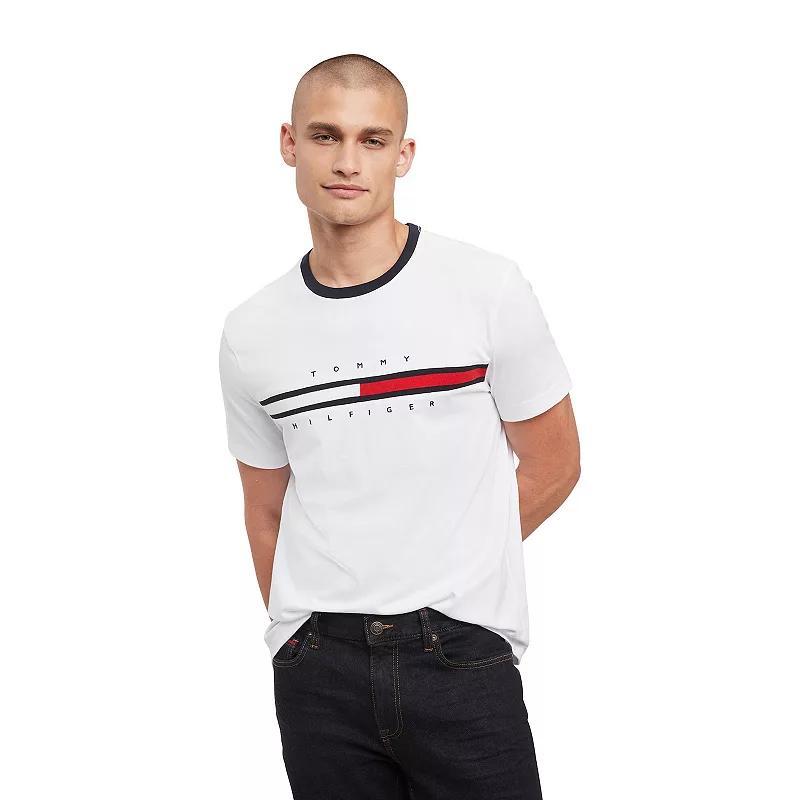 Men's Tommy Hilfiger Tino Logo Tee, Size: XL, Blue Product Image