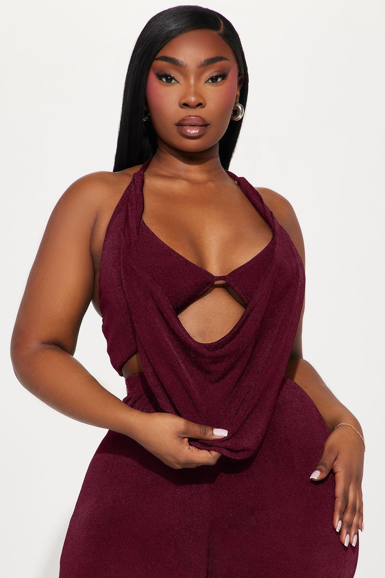 Weekend Lineup Legging Set - Burgundy Product Image