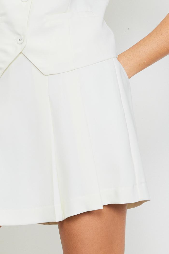 Box Pleat Skort Product Image