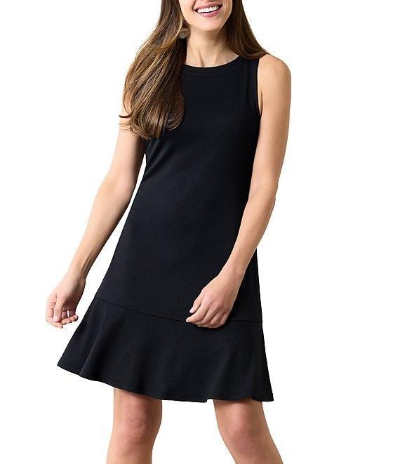 Tommy Bahama Darcy Solid Crew Neck Sleeveless Sheath Dress Product Image