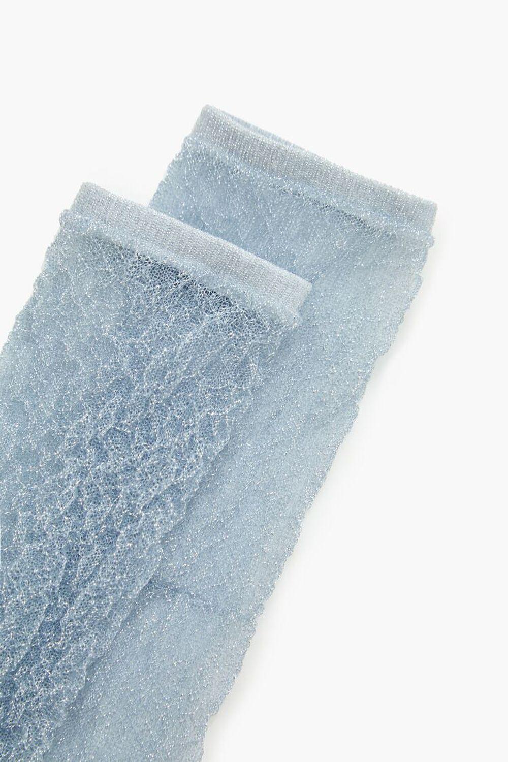 Glitter Knit Crew Socks | Forever 21 Product Image