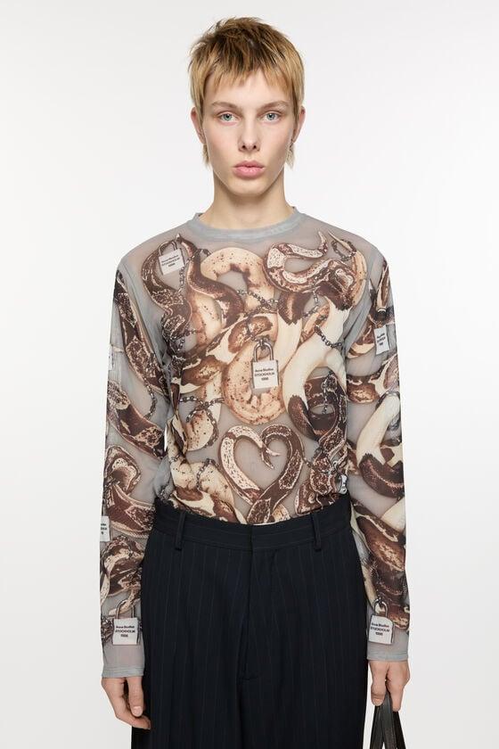 Printed long sleeve top Product Image