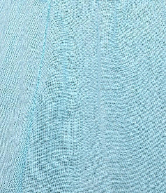 Bryn Walker Light Linen Straight Leg Pull-On Cropped Pants Product Image