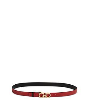 Gancini-Buckle Reversible Leather Belt Product Image