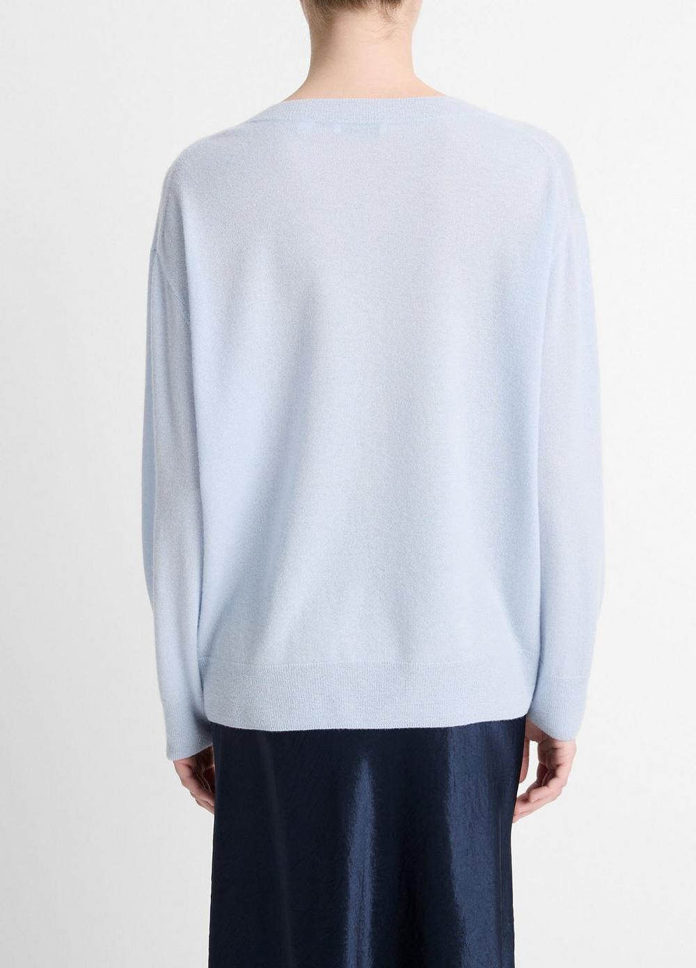 Cashmere-Silk Deep V-Neck Sweater Product Image