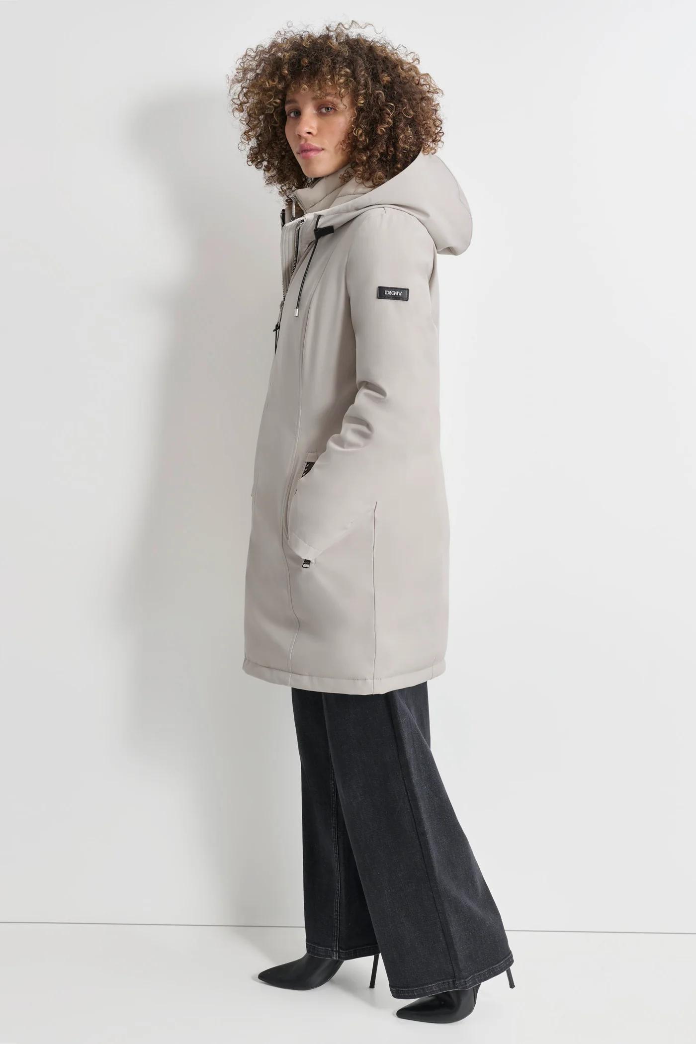 MID LENGTH HOODED SOFT SHELL JACKET Product Image
