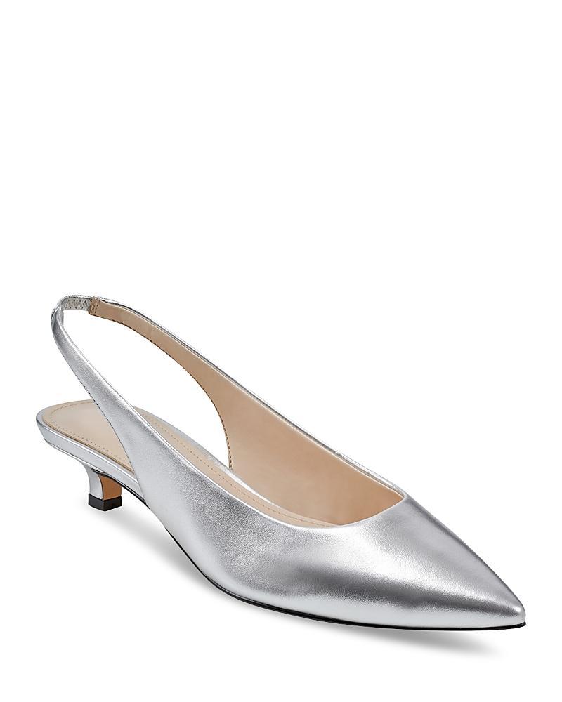 Posey Slingback Kitten-Heel Pumps Product Image