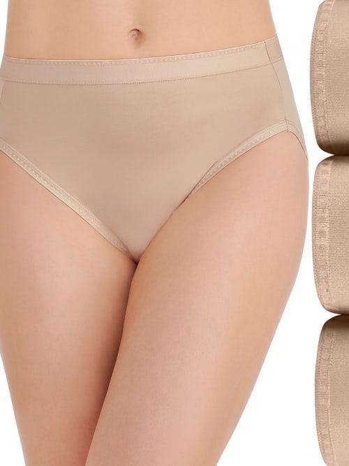 Womens Vanity Fair Lingerie 3-Pack Comfort Where it Counts Hicut Panties 13464 Product Image