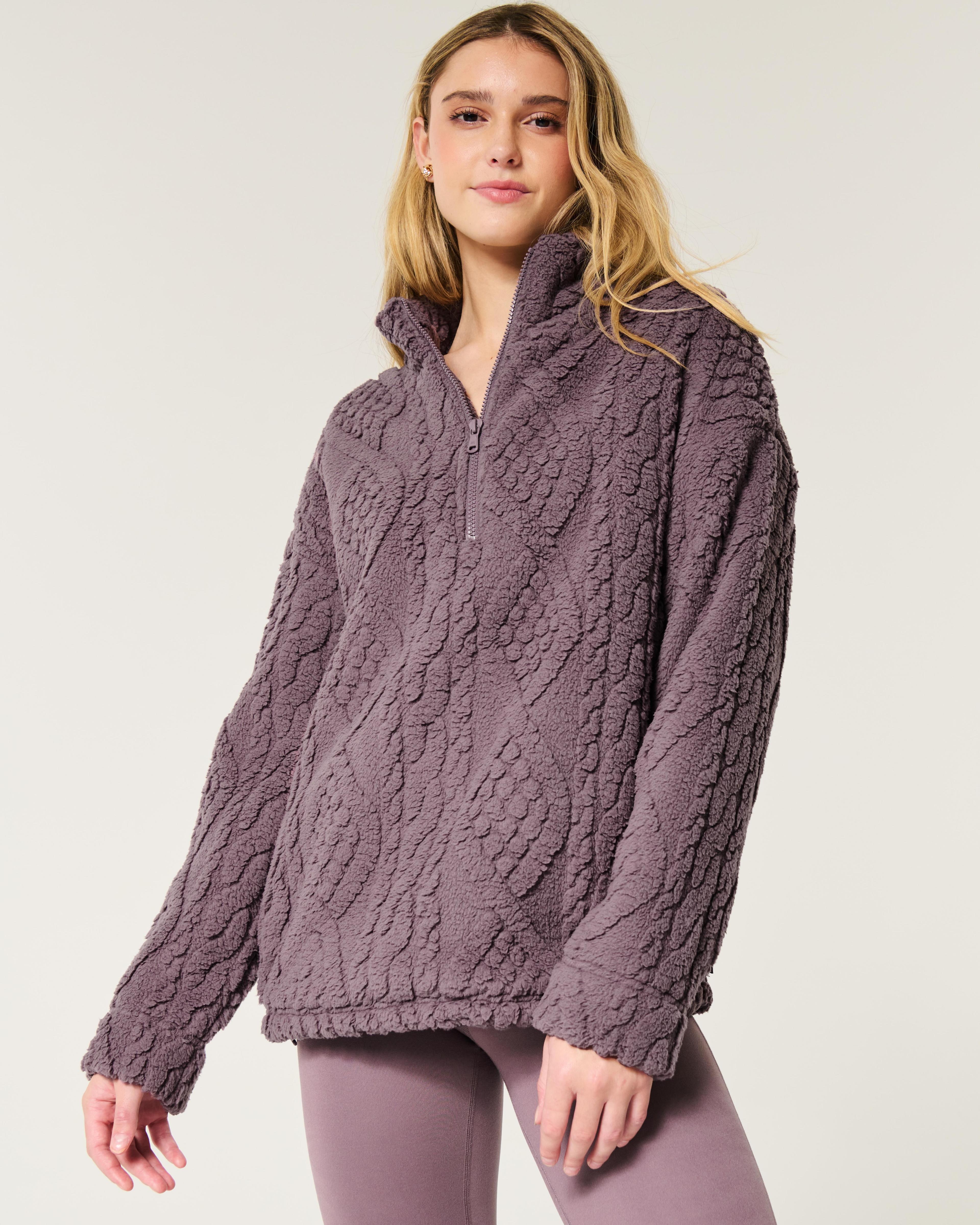 Gilly Hicks Oversized Cozy Quarter-Zip Top Product Image