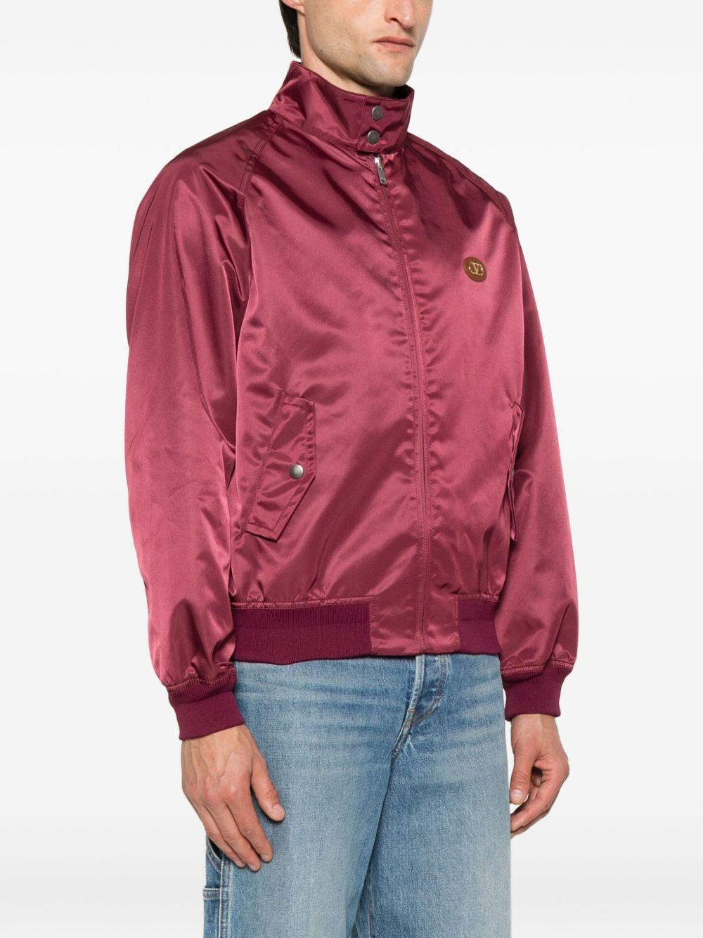 zip-up bomber jacket Product Image