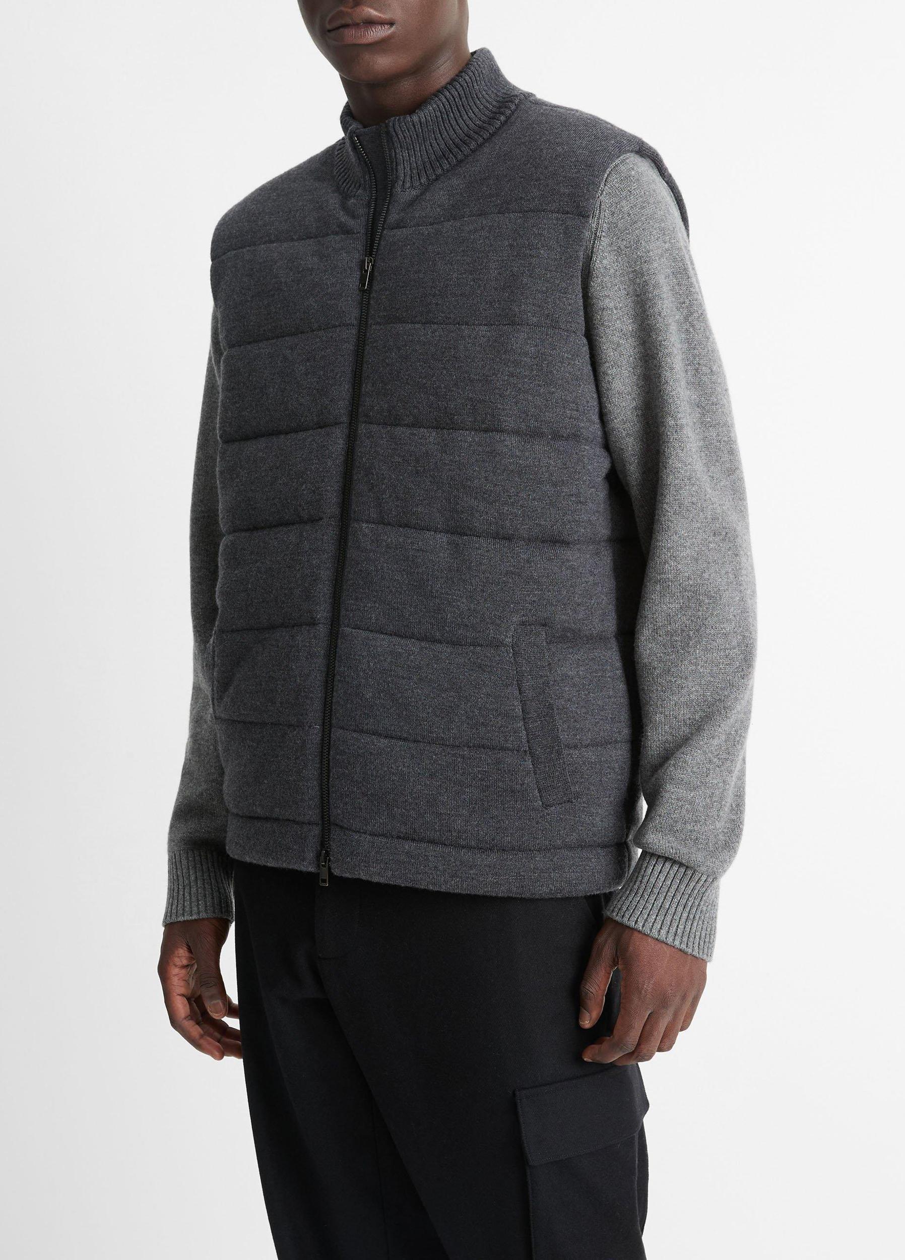 Merino Wool Full-Zip Vest Product Image