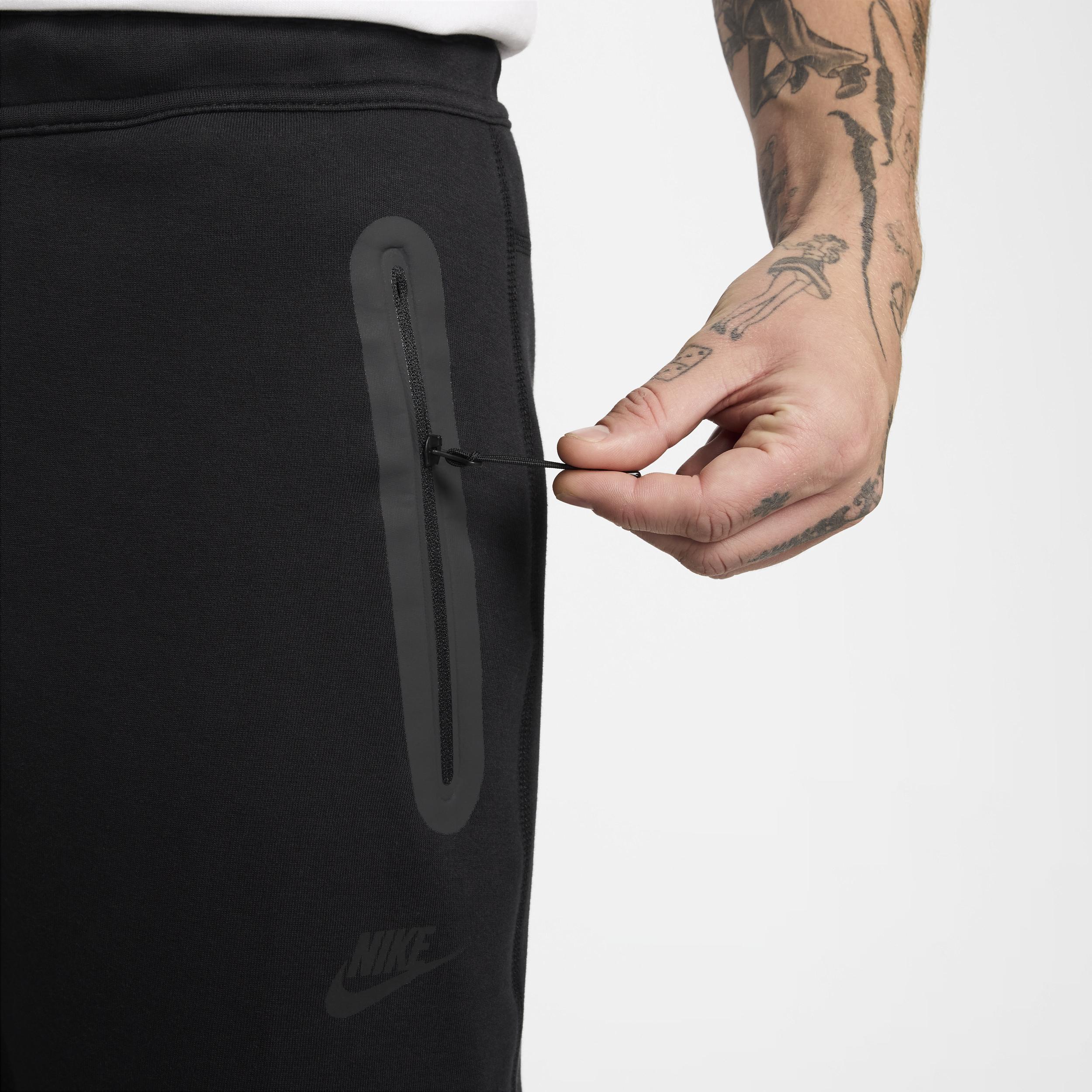 Nike Mens Nike Tech Fleece Open Hem Pants - Mens Black/Black Product Image