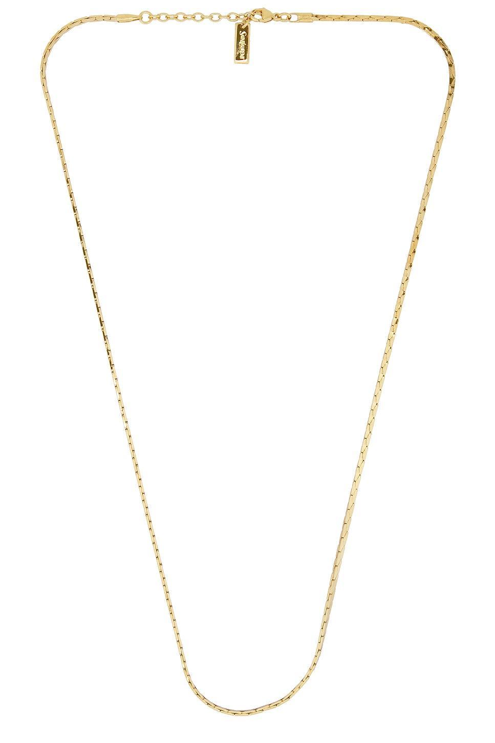 SAINT LAURENT Chain Necklace In Gold Product Image