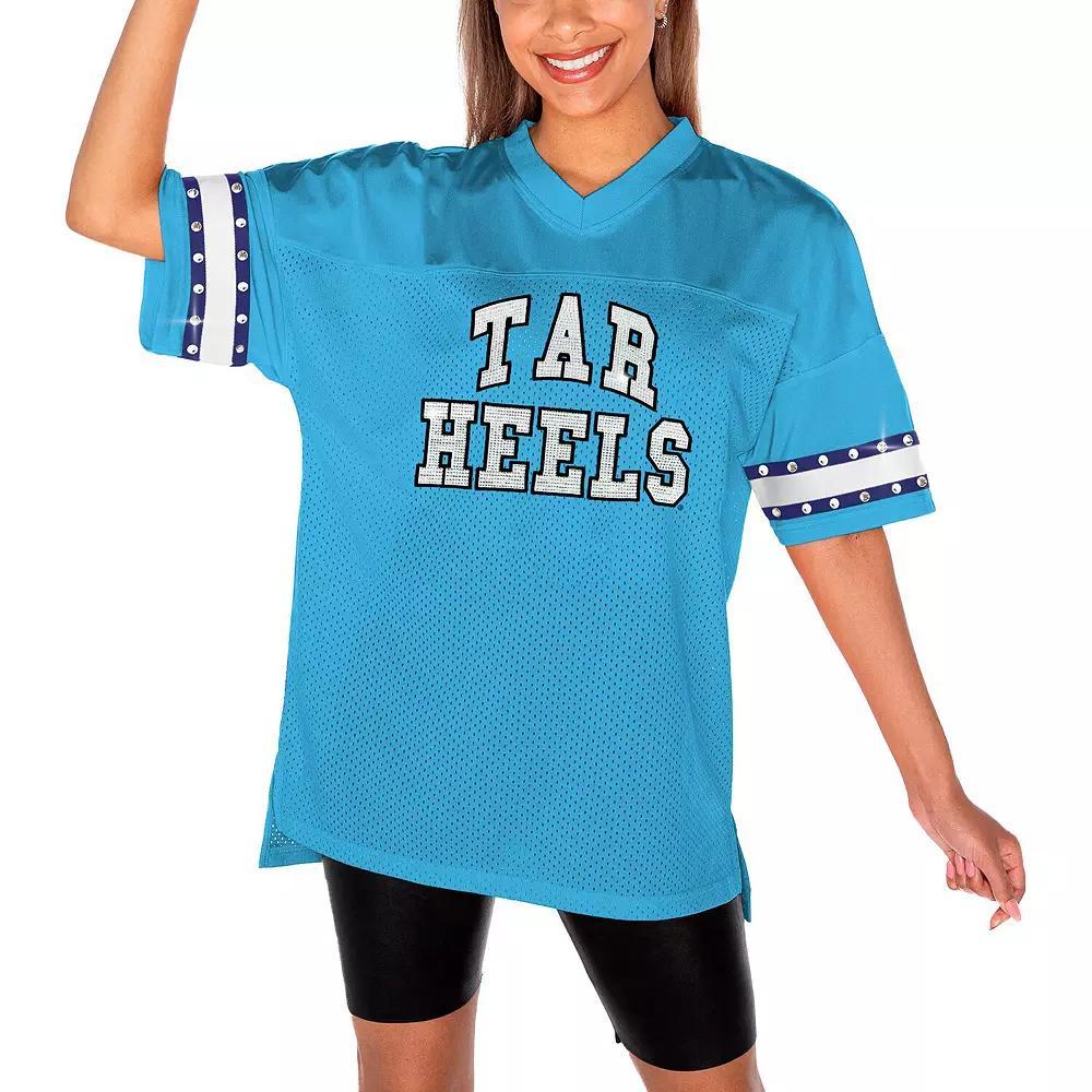 Women's Gameday Couture Light Blue North Carolina Tar Heels Until Kickoff Rhinestone Fashion T-Shirt,  Product Image