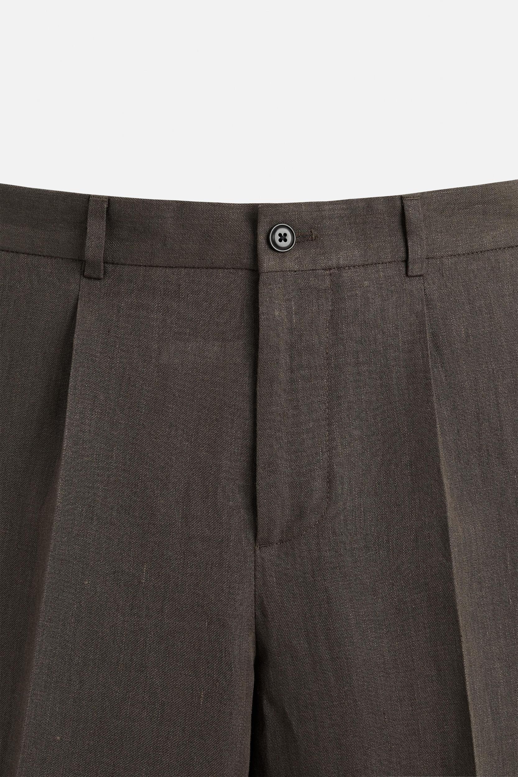 100% LINEN SUIT PANTS Product Image