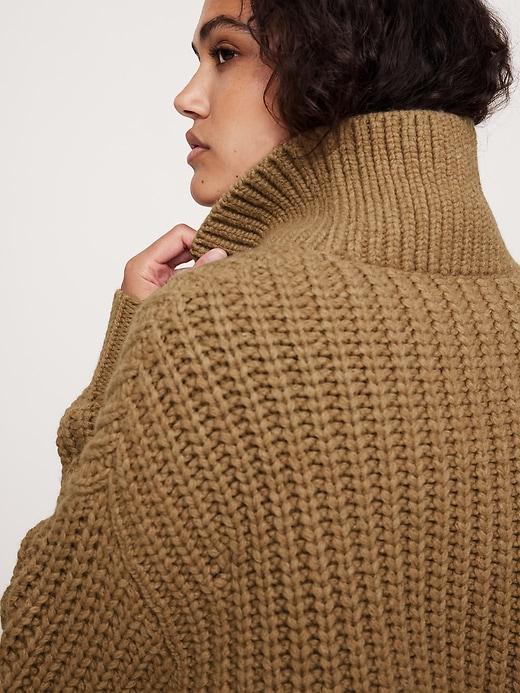 Italian Merino-Blend Cropped Sweater Product Image