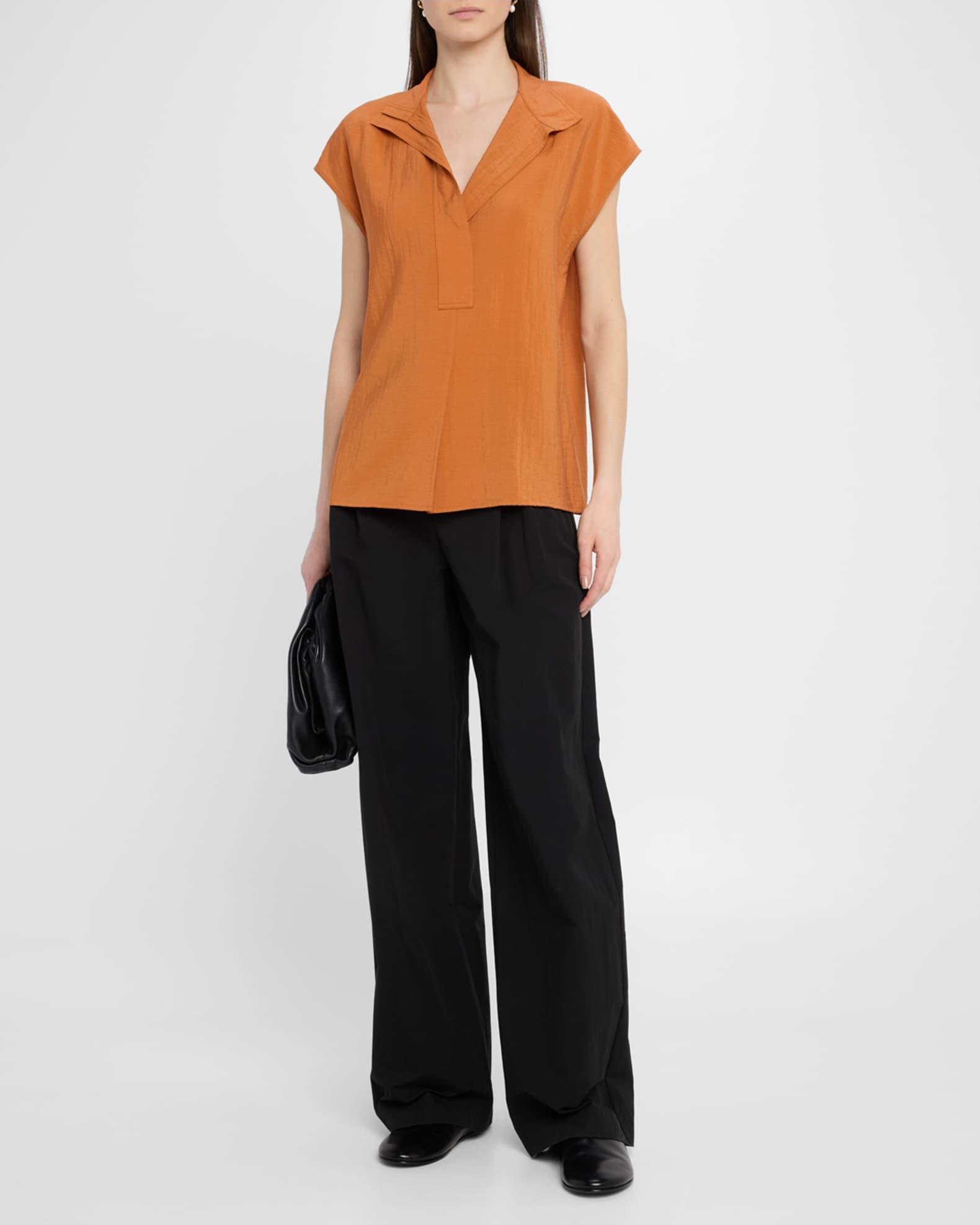 Cap-Sleeve Blouse Product Image