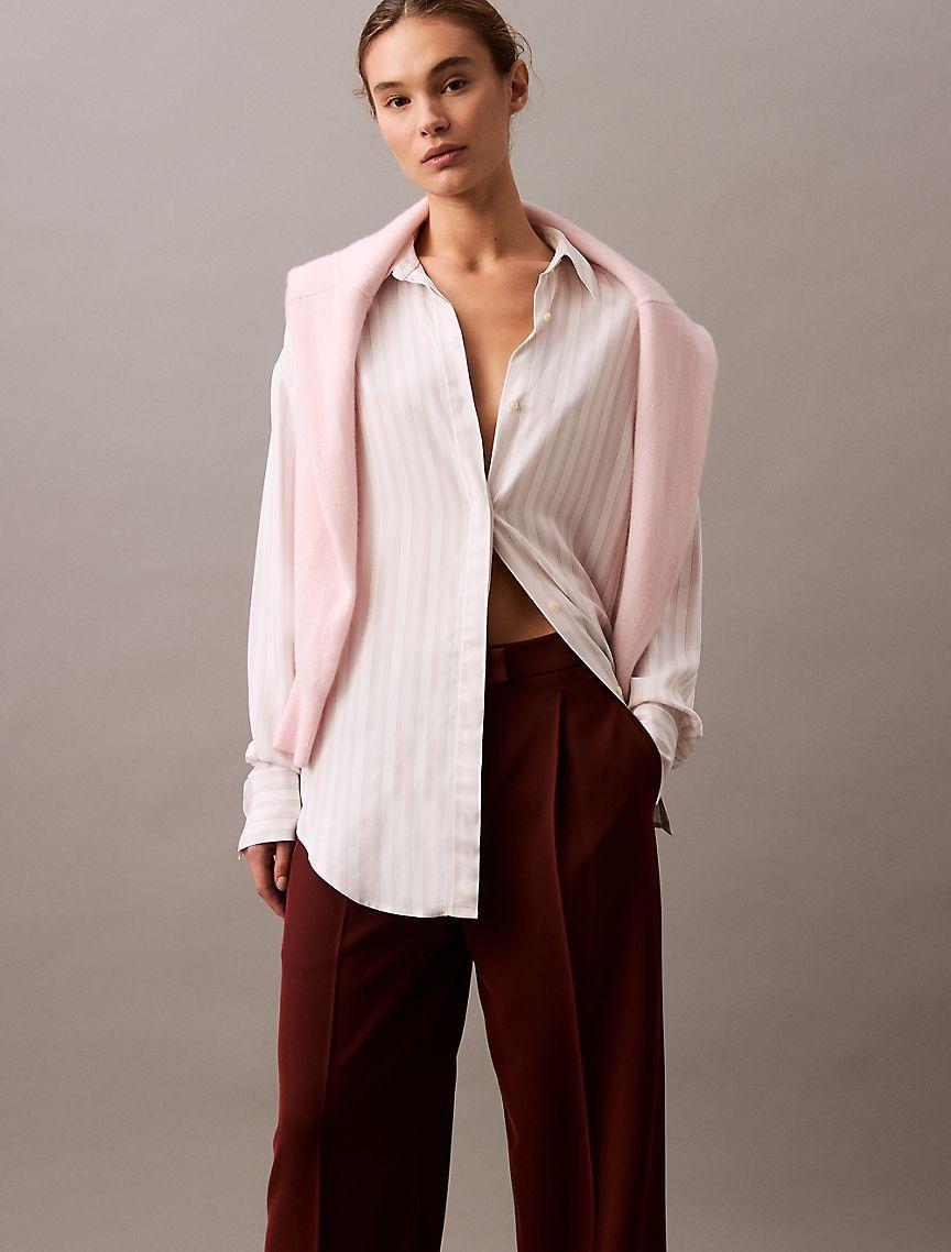 Soft Crepe Pleated Trouser Product Image