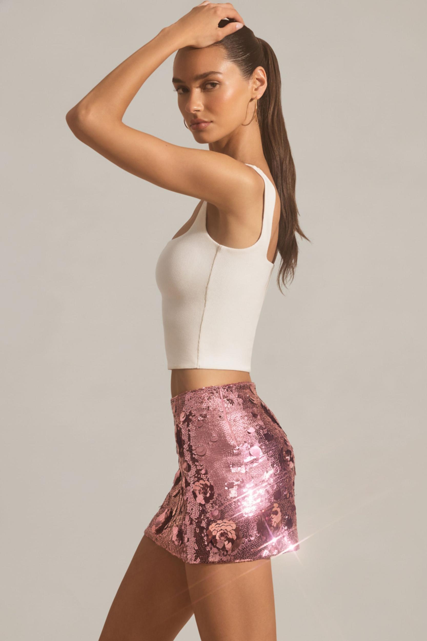 Modal Square-Neck Tank Top in White Product Image