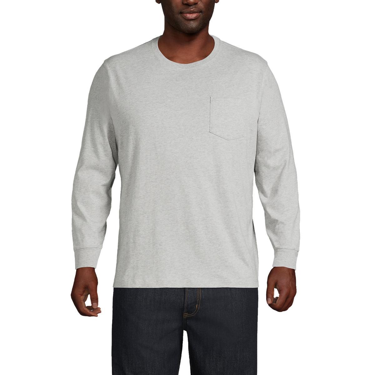 Big & Tall Lands End Super-T Pocket Tee, Mens Product Image