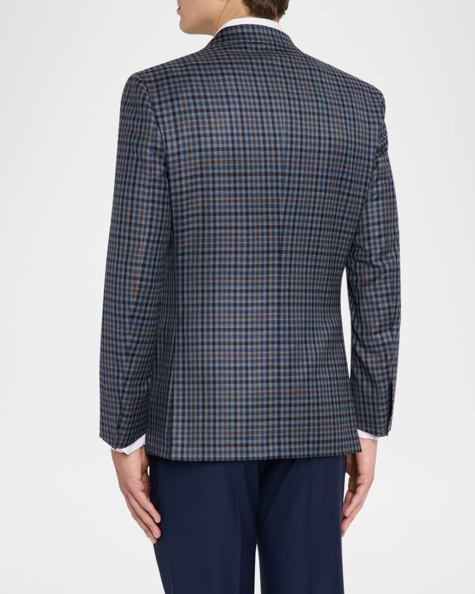 Men's Multi-Check Wool Single-Breasted Sport Coat Product Image