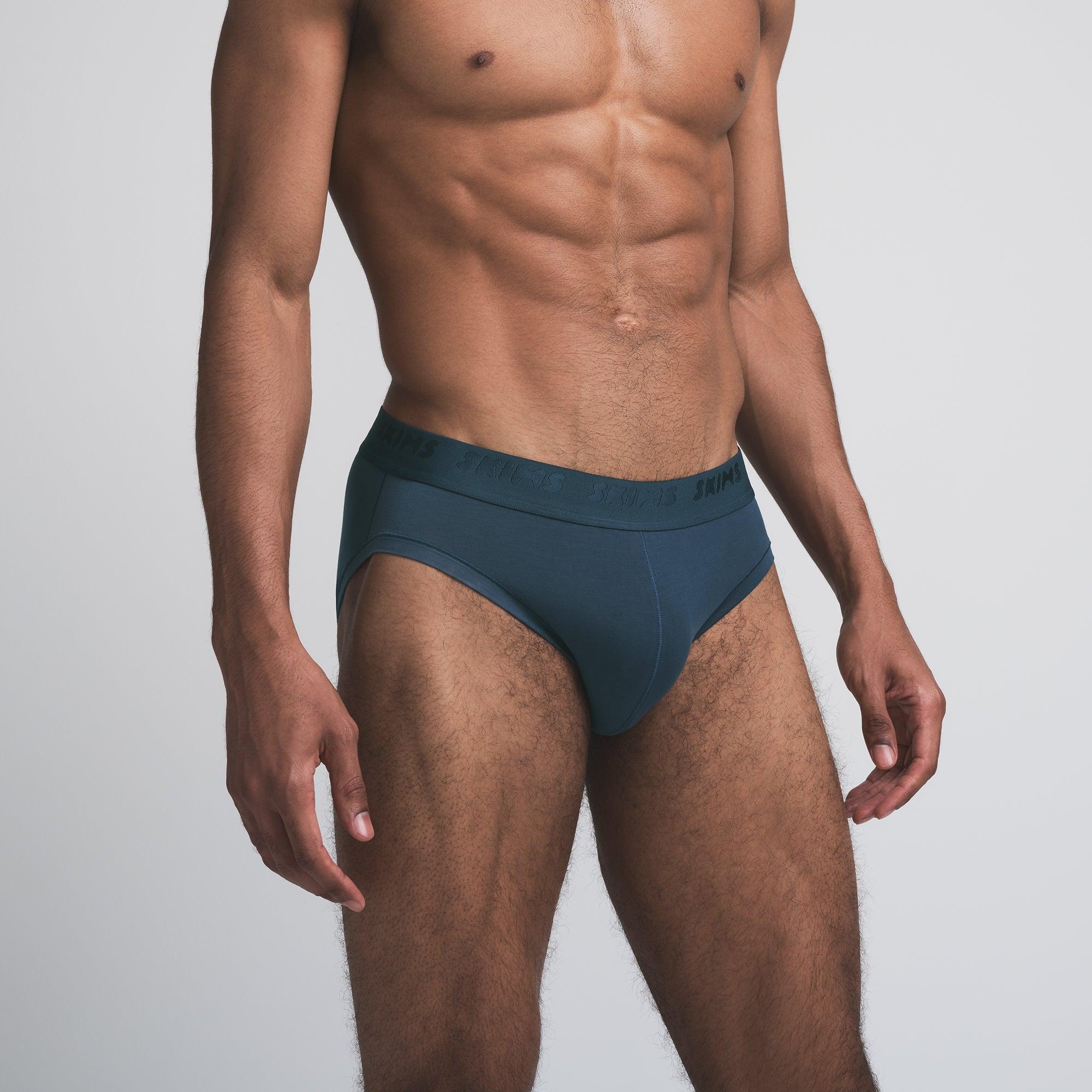 SKIMS STRETCH MENS BRIEF | INDIGO Product Image