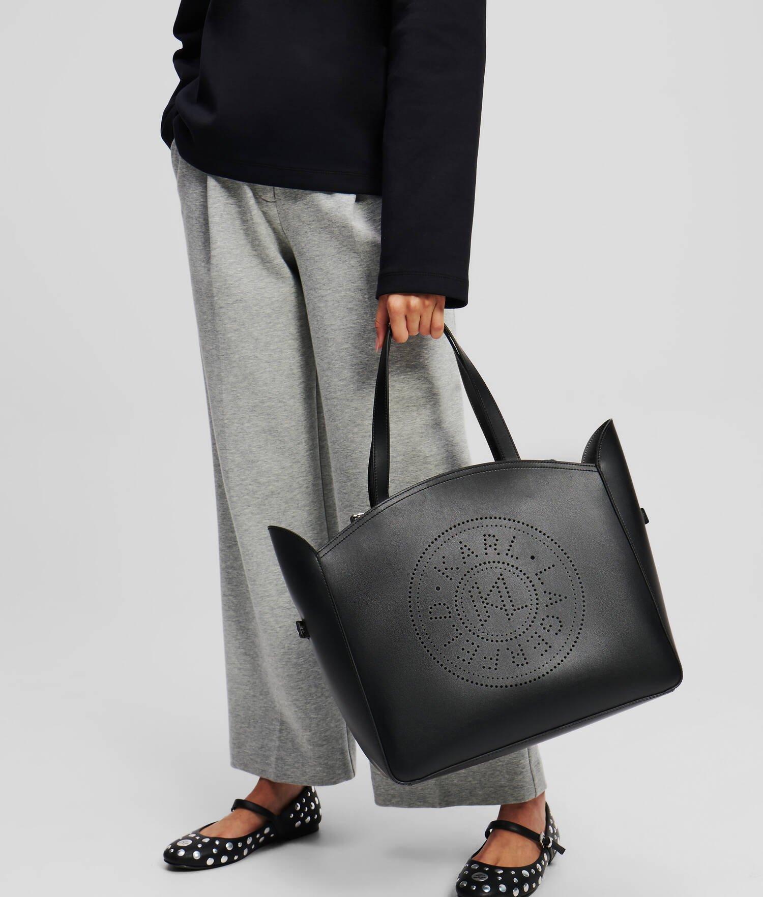 K/CIRCLE PERFORATED TOTE BAG WITH POUCH Product Image