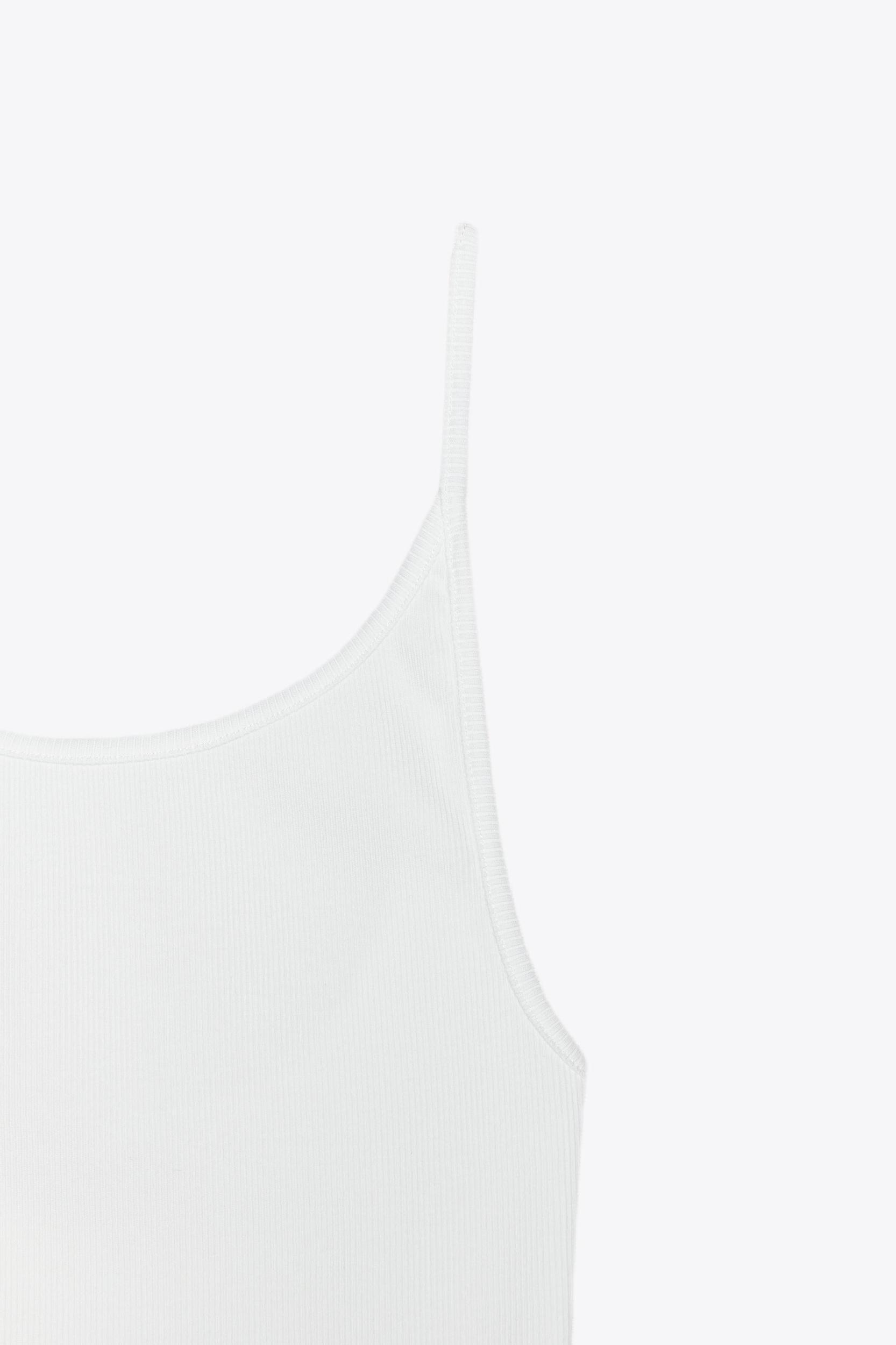 RIBBED STRAPPY TANK TOP Product Image