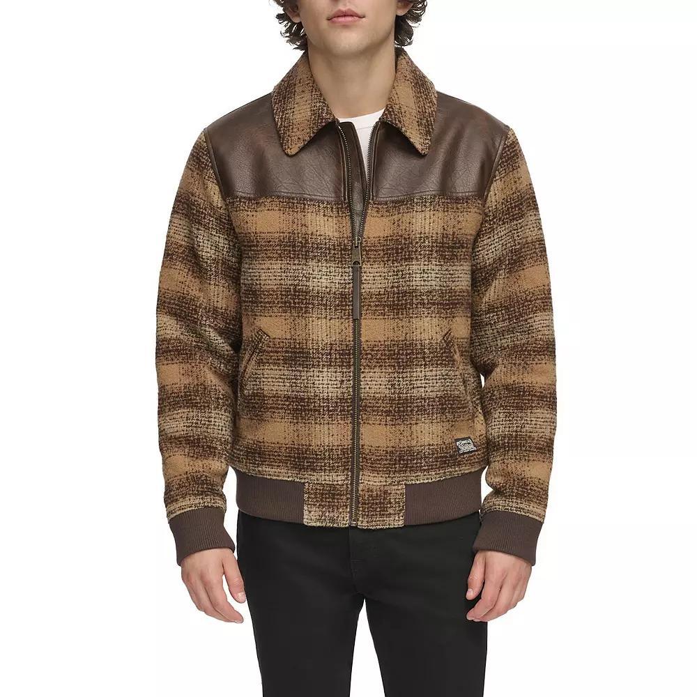 Men's Levi's® Faux Wool & Faux Leather Trucker Jacket,  Product Image