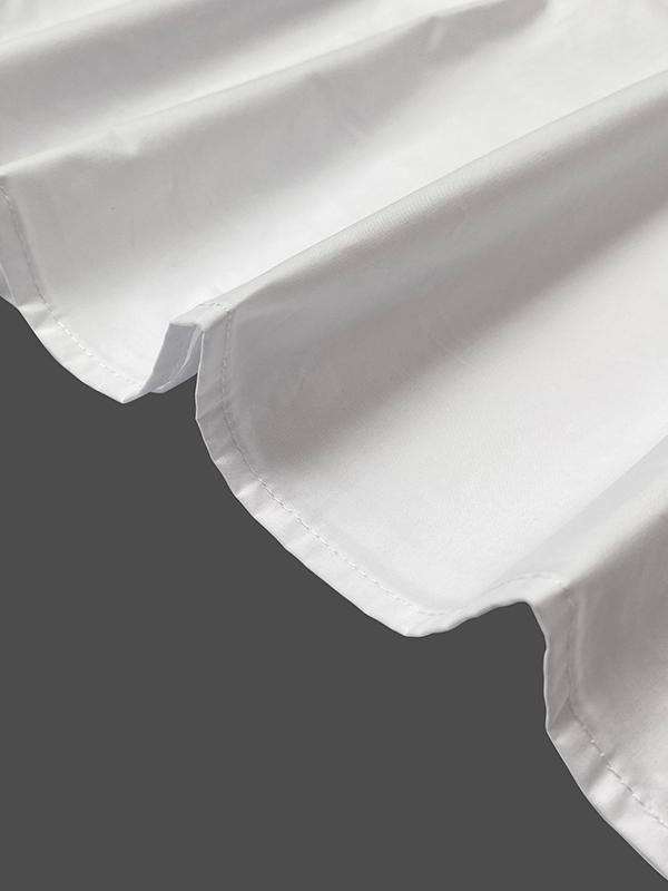 Short Sleeves See-Through Solid Color Split-Joint Lapel Blouses&Shirts Tops Product Image