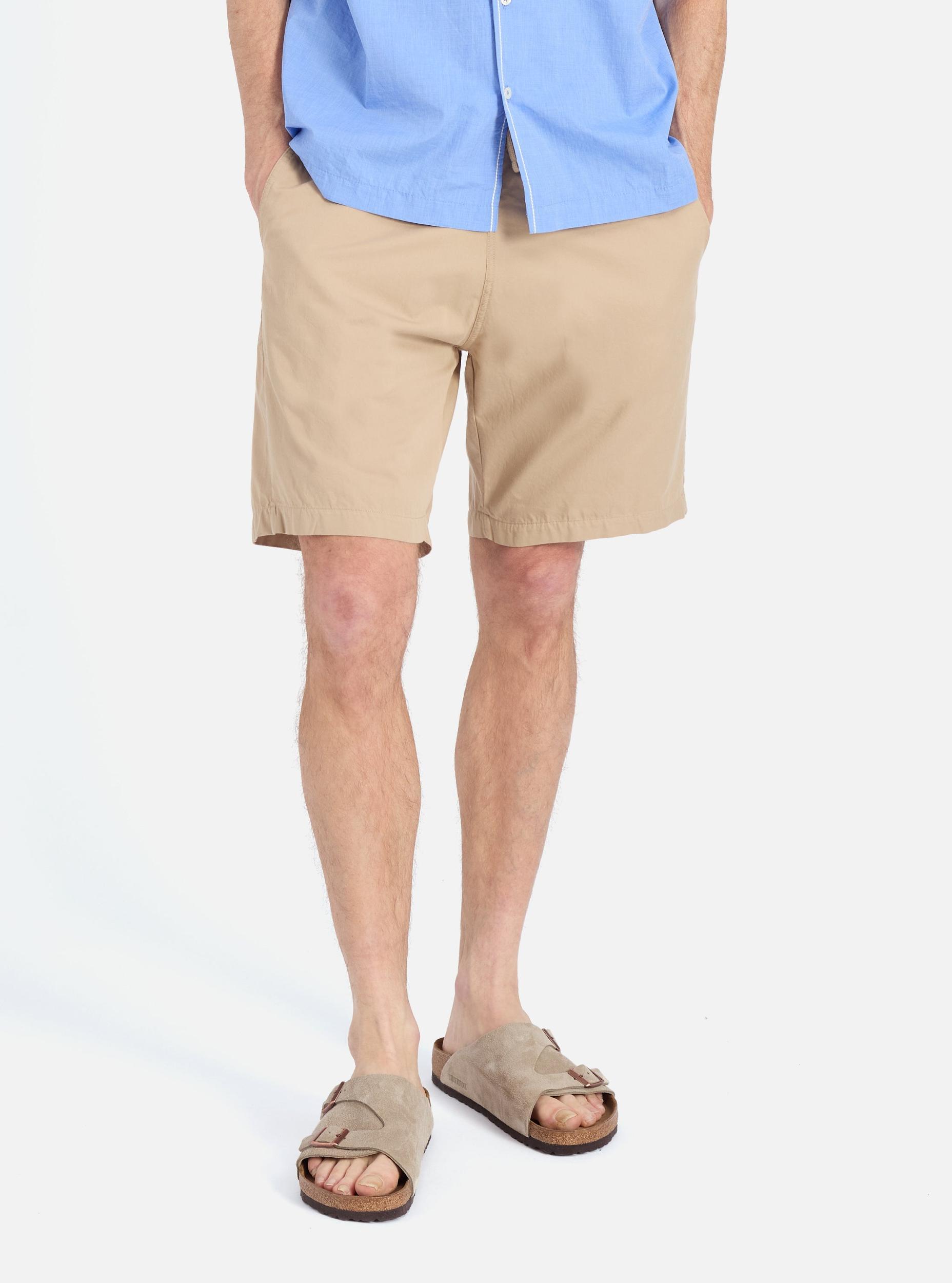 Universal Works Simple Short in Sand Military Cotton Product Image