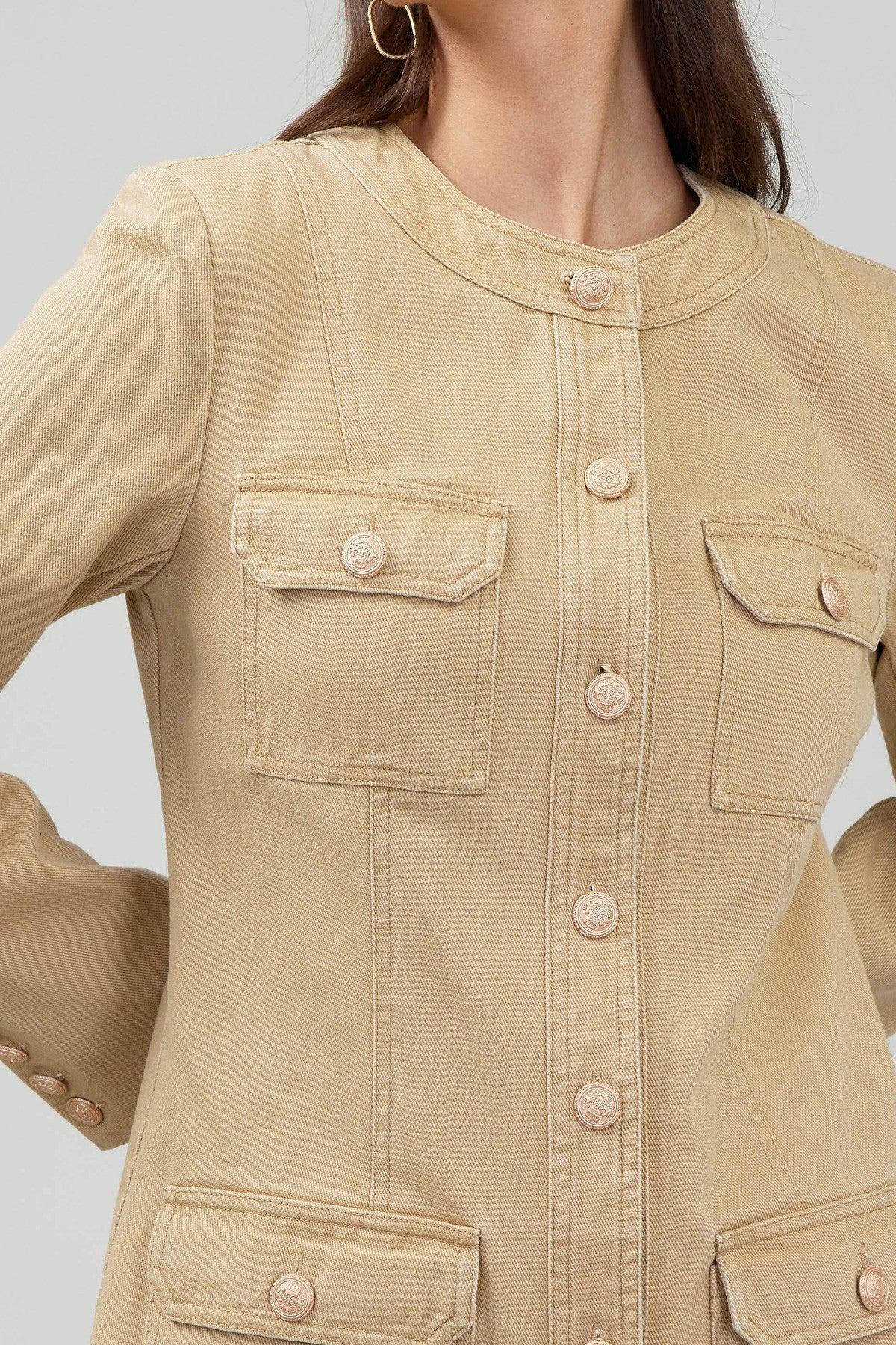 Pocket Button Down Dress Product Image