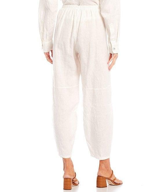 Bryn Walker Olivier Light Linen Ankle Lantern Coordinating Pull-On Pants Product Image