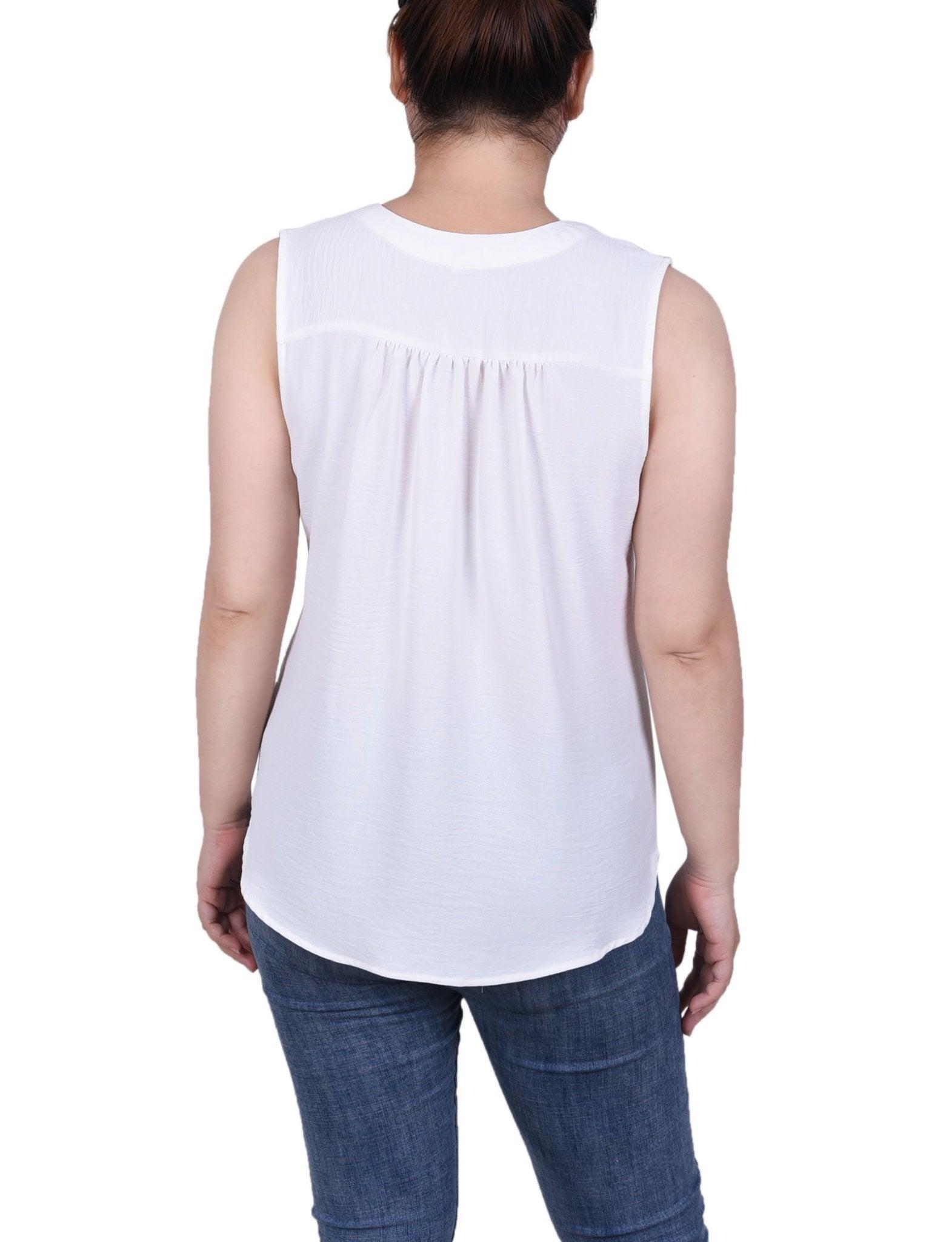 Sleeveless Air Flow Blouse - Petite Product Image