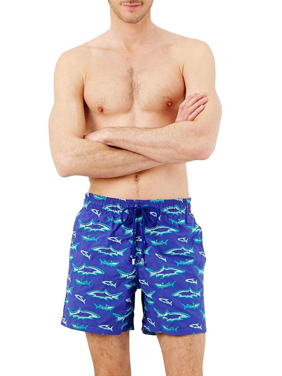 Mens Requins Embroidered Swim Shorts Product Image