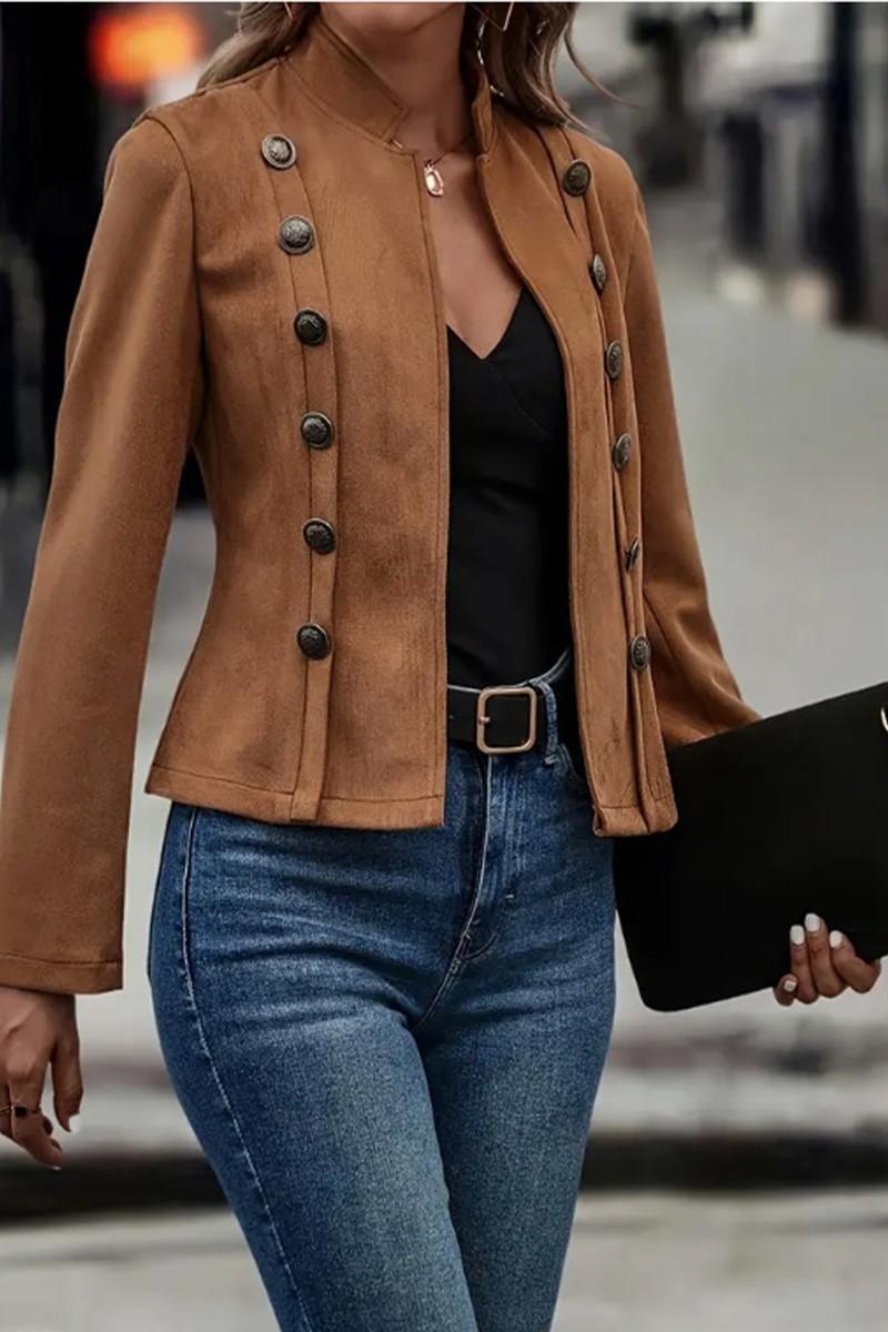 Need to Know Suede Collar Jacket Product Image