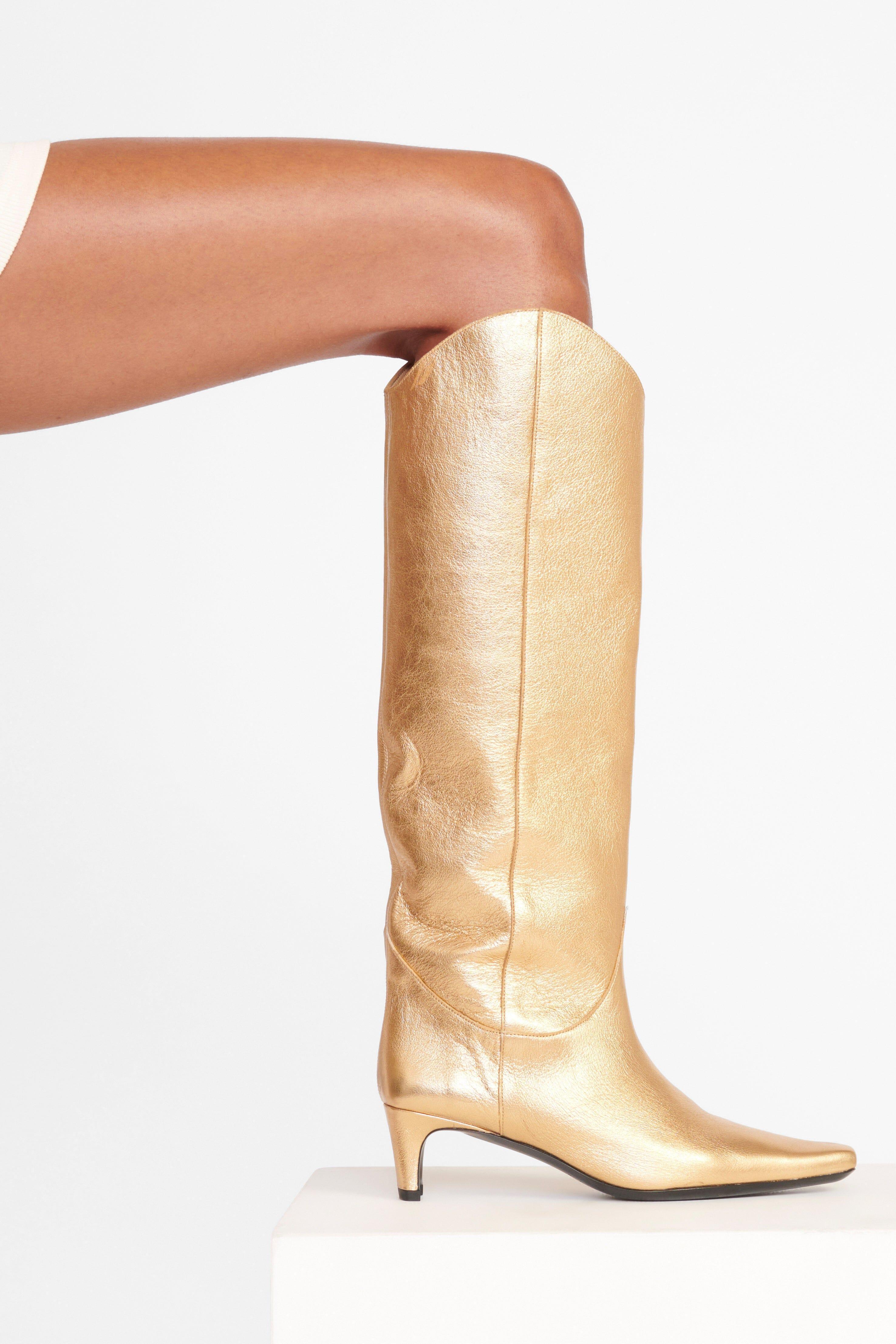 WESTERN WALLY BOOT | GOLD Product Image