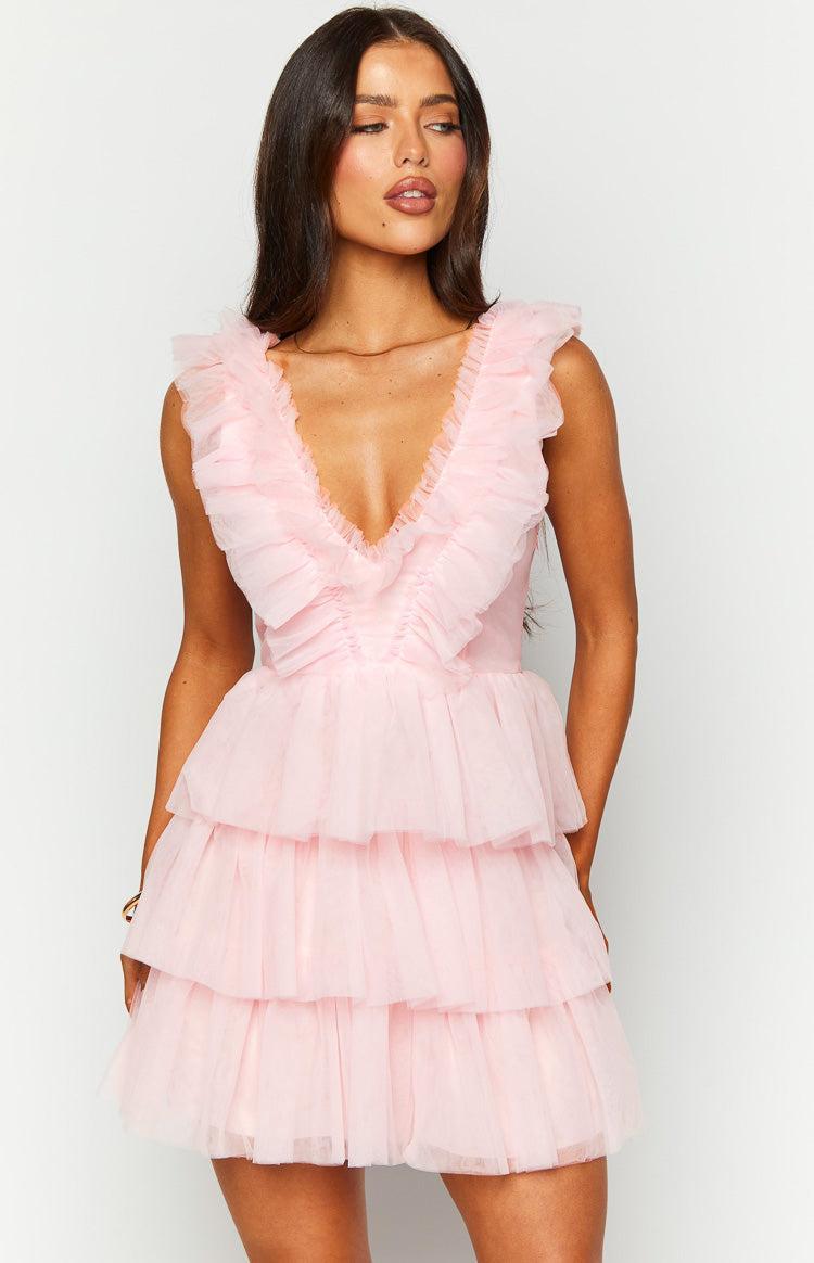 Tori Pink Tulle Mini Dress Baby Product Image