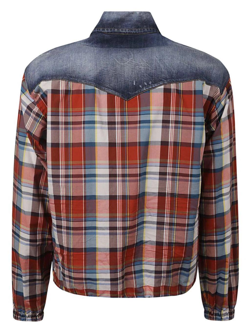 DSQUARED2 Mixed Drawstringed Shirt In Multicolor Product Image