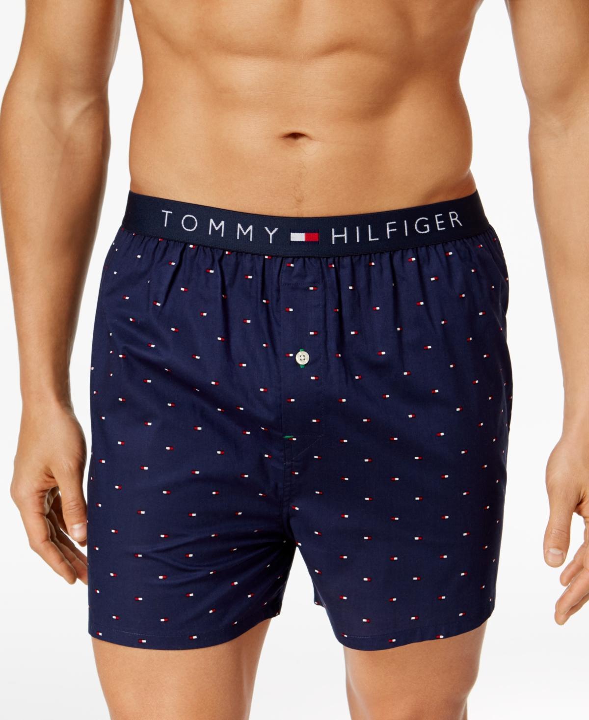 Tommy Hilfiger Mens Flag Logo Printed Cotton Boxers Product Image