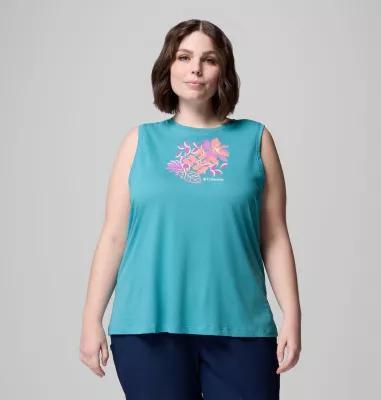 Columbia Womens Ruby Springs Graphic Tank - Plus Size- Product Image