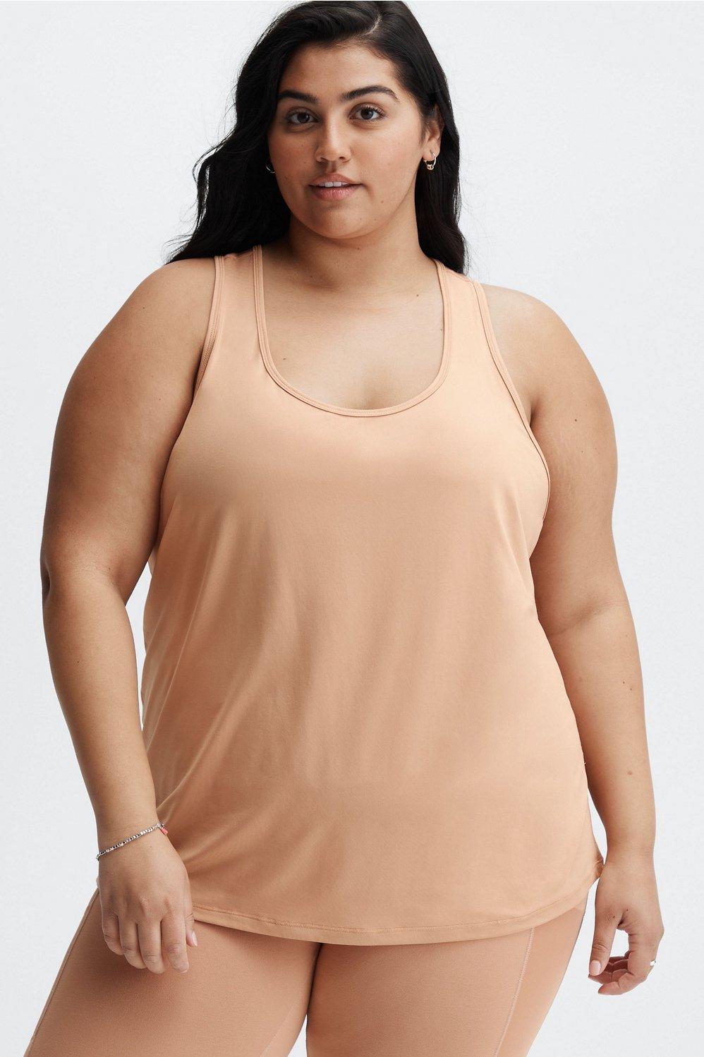 Fabletics Phoenix Lite Racerback Tank Womens pink plus Size 2X Product Image