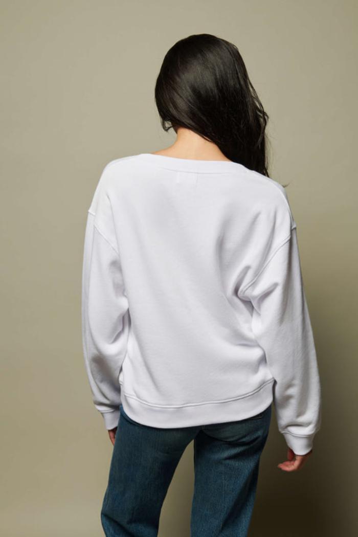 Wyatt Sweatshirt - White Product Image