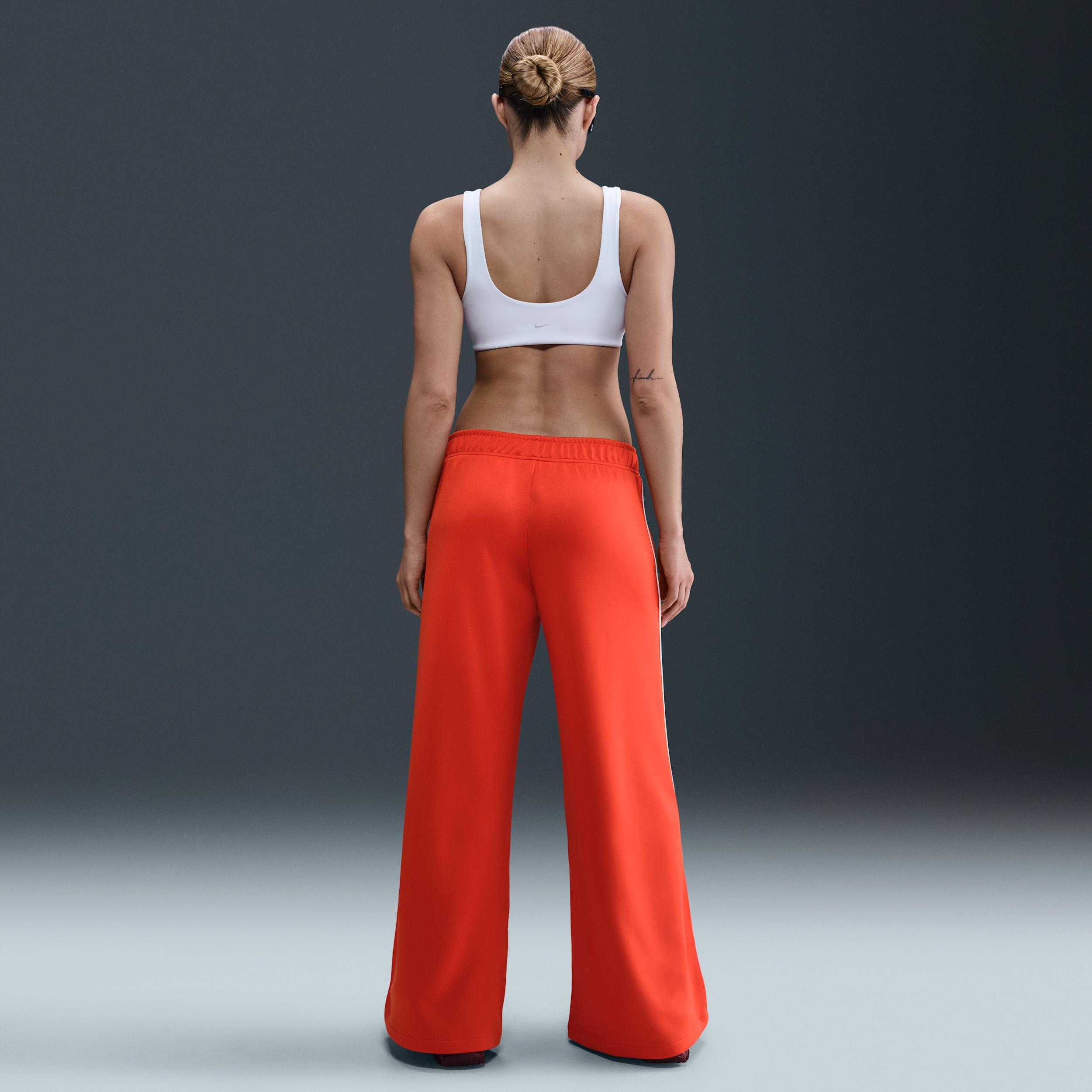 Womens Nike Sportswear Mid-Rise Wide-Leg Track Pants | IH8514-633 Product Image