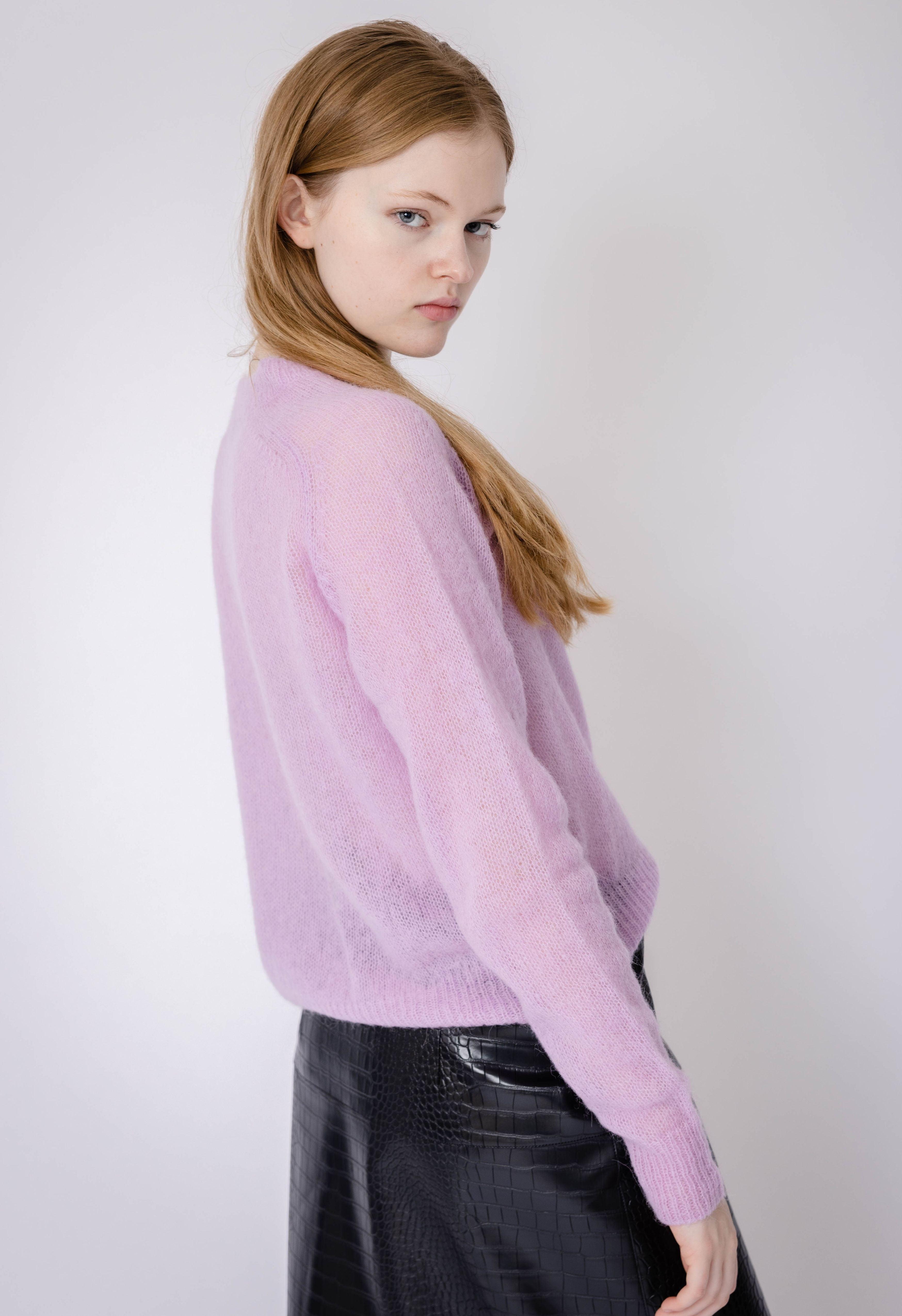 Teddy Sweater in Pink Product Image