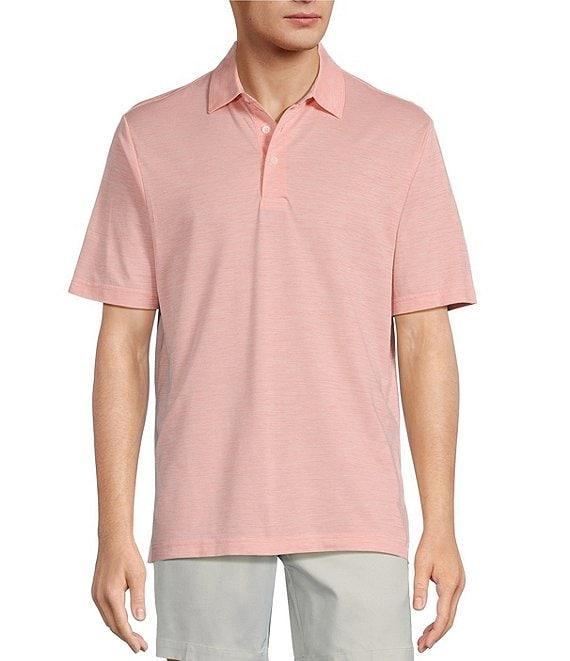 Roundtree & Yorke Performance Short Sleeve Jacquard Polo Shirt Product Image