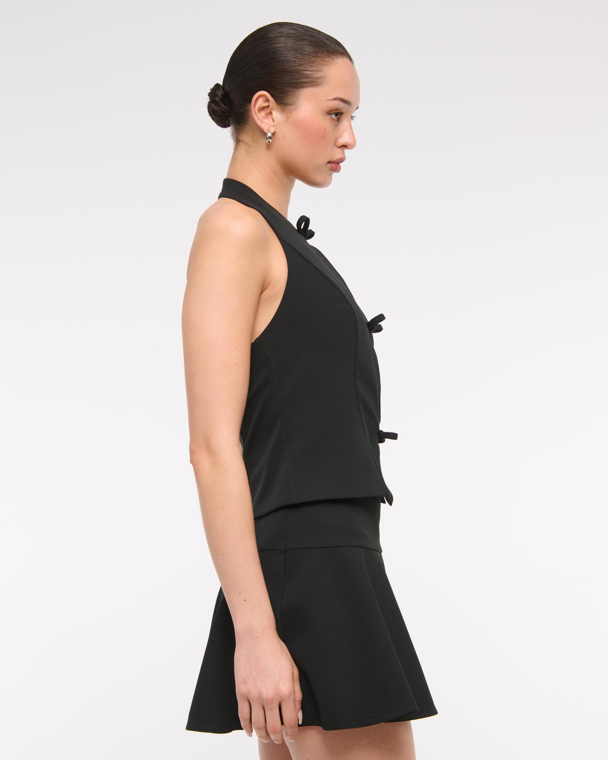 Bow Tie-Front Halter Top Product Image