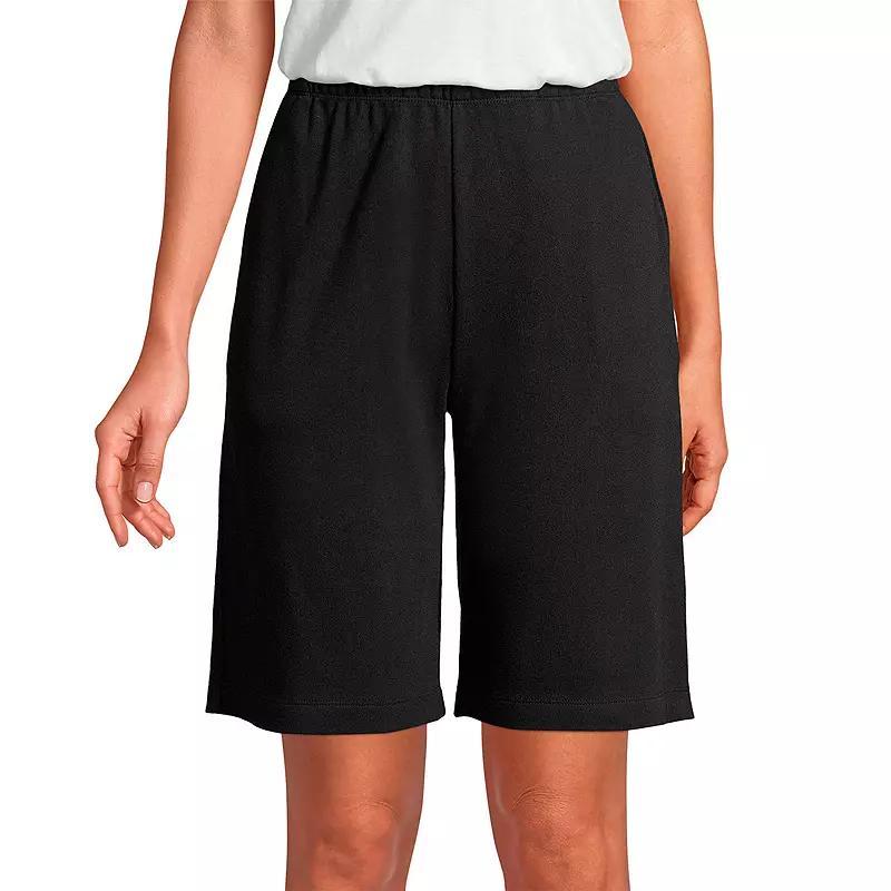 Womens Lands End Sport Knit Pull-On Shorts Product Image