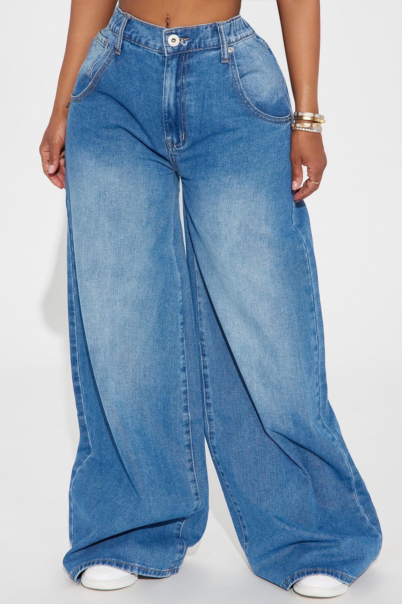 Straight To It Wide Leg Jeans - Medium Wash Product Image